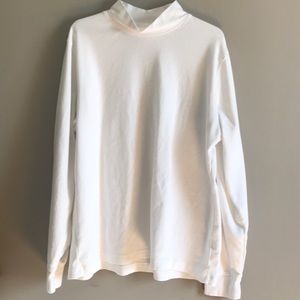 Landsend white long sleeve shirt